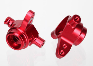 Traxxas 6837R Steering Block, 6061-T6 Alu. L/R (red-anodized) Traxxas 6837R Steering Block, 6061-T6 Alu. L/R (red-anodized)