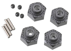 Axial 30429 12mm Aluminum Hub (Black)/4pcs