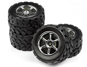 HPI 105524 MOUNTED VT TIRE/WHEEL SET (4pcs) 1/16