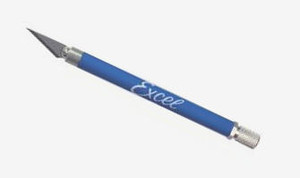 Excel 16019  K18 SOFT GRIP KNIFE NON ROLL WITH SAFETY CAP (BLUE) Excel 16019  K18 SOFT GRIP KNIFE NON ROLL WITH SAFETY CAP (BLUE)