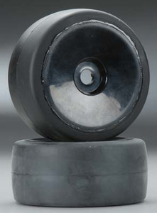 Traxxas 6475 Tires and wheel assemble,glued,black dished wheel (front)