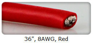 Castle Creations 011002800  Wire 8 AWG 36in Red