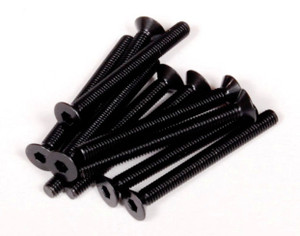 Axial AXA0151 M3x30mm Hex Socket Flat Head (Black) (10pcs)
