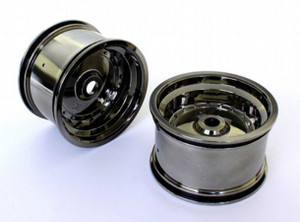 Kyosho SXH002BC Rear Wheel Black Chrome (2pcs/ Scorpion XXL)