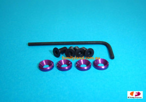 Team Magic 102622-3P Engine Mount F.H Screws&Washer 3mm x4pcs ea
