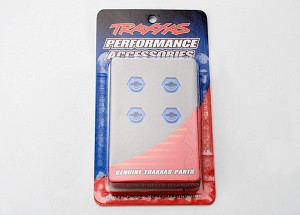 Traxxas 7154X Wheel hubs, hex, aluminum (4) (blue-anodized) Traxxas 7154X Wheel hubs, hex, aluminum (4) (blue-anodized)