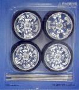 Ddaus 2006A-2 5-Spoke Spinner Rims & Tyres Set (4pcs) 1/18