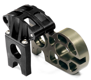 Integy C24694BLACK Billet Machined Centre Motor Mount (Axial 1/10 EXO)