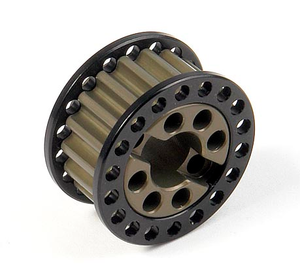 Xray 345958 Alu Front Belt Pulley 18T o6 - Centre - Set Xray 345958 Alu Front Belt Pulley 18T o6 - Centre - Set