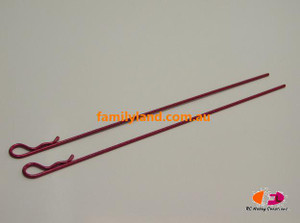 Topway 5534 Anodised Body Clip Red 140mm/1 Pair