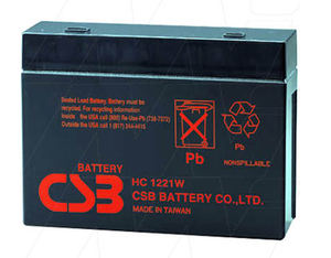 CSB HC1221W Sealed Lead Acid Battery Valved Regulated (AGM Type) CSB HC1221W Sealed Lead Acid Battery Valved Regulated (AGM Type)
