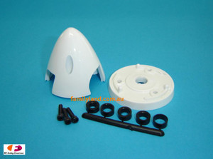 Du-Bro 541 2" Three Blade Spinner White (QTY/PKG: 1 ) Du-Bro 541 2" Three Blade Spinner White (QTY/PKG: 1 )