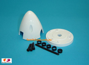 Du-Bro 545 2-1/2" Three Blade Spinner White (QTY/PKG: 1 ) Du-Bro 545 2-1/2" Three Blade Spinner White (QTY/PKG: 1 )