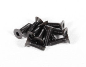 Axial AX31120 M3x10mm Hex Socket Flat Head (Black) (10pcs) 