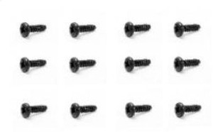 HBX S100 PHILLIP ROUND HEAD SCREW 2.5x8mm (12pcs)