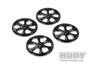 Hudy 109370 Alu Set-up Wheel for 1/10 Touring Cars (4) Hudy 109370 Alu Set-up Wheel for 1/10 Touring Cars (4)