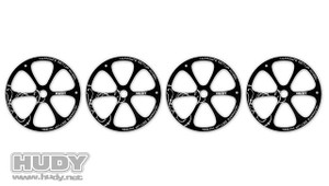 Hudy 108870 Alu Set-up Wheel for 1/8 Off-Road Cars (4) Hudy 108870 Alu Set-up Wheel for 1/8 Off-Road Cars (4)