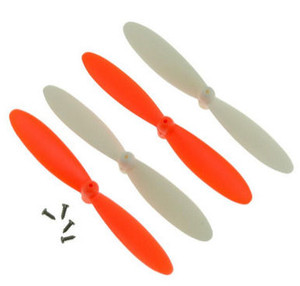 Ares AZSH1618 PROPELLER/ROTOR BLADE (2 ORANGE, 2 WHITE) w/SCREW SET: SPECTRE X 