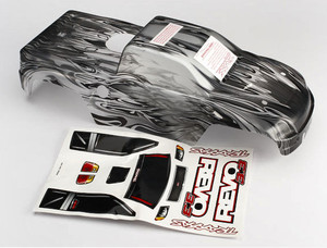 Traxxas 5387X Body, Revo® 3.3, ProGraphix® (replacement for painted body. Graphics are printed, requires paint & final color application)/decal sheet 1/10