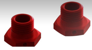 Arrma 310447 13.6mm Red Anodised Alu Wheel Hex 2pcs (Senton/ Typhon)