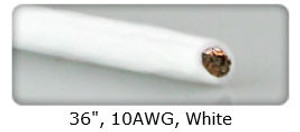 Castle Creations 011003200 Wire 10 AWG 36in White Castle Creations 011003200 Wire 10 AWG 36in White