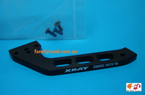 Xray 353086 XB808 Alu Rear Brace Swiss 7075 T6 - Black Coated - V2 Xray 353086 XB808 Alu Rear Brace Swiss 7075 T6 - Black Coated - V2