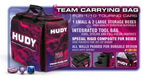 Hudy 199100 1/10 Touring Carrying Bag + Tool Bag - V2 - Exclusive Edition Hudy 199100 1/10 Touring Carrying Bag + Tool Bag - V2 - Exclusive Edition