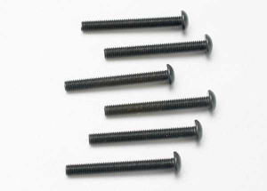 Traxxas 2581 Screws, 3x25mm button-head machine (hex drive) (6)