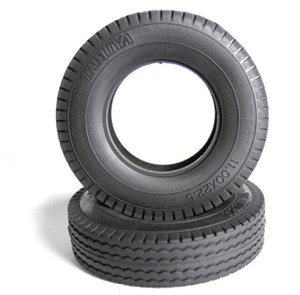 Tamiya 56527 Truck Tires (2pcs) - Hard / 22mm for Tractor Truck 1/14