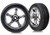 Traxxas 2471R Tires & wheels, assembled (Tracer 2.2" chrome wheels, Alias ribbed 2.2" tires) (2)  1/10 Front