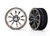 Traxxas 9472X Wheels, Weld black chrome for drag racing (front) (2) 1/10
