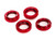 Traxxas 7767R Spring retainer (adjuster), red-anodized alu, GTX shocks (4) (assembled w/o-ring)