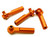 Integy 28067ORANGE 3mm Metal Ball End 35mm Long M4 Normal(2)Reverse(2)Thread for 1/10 Revo & Summit