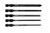 Hudy 190070 Set of Power Tool Tips (Hex 2, 2.5, 3mm & Phillips 4, 5.8mm)