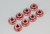 Kyosho N4045F-R Nut Flanged,Serrated M4x4.5 (Steel /Red /1358 /8pcs)