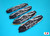 Outerwears 45-2274-20 Shoskwears for 1/5 Scale Buggy (Black//4pc Outerwears 45-2274-20 Shoskwears for 1/5 Scale Buggy (Black//4pc