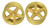 Great Vigor VX3703G Wheels 47x53xx27mm Gold Color (2pcs) 1/10
