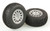 Helion HLNA0077 Tires, Mounted, Silver Wheel (2pcs/ Dominus SC) 1/10