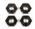 Axial AX31230 17mm Aluminum Hub - Black (4pcs) (8mm Hole)