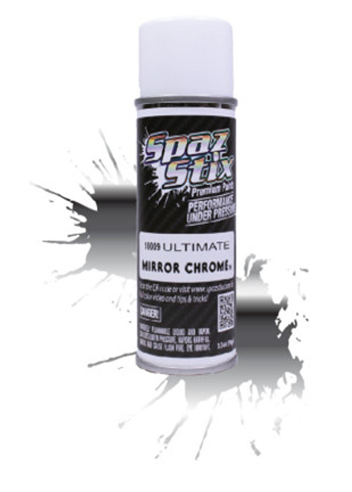 Spaz Stix 10009 Ultimate Mirror Chrome Aerosol Polycarbonate 3.5oz