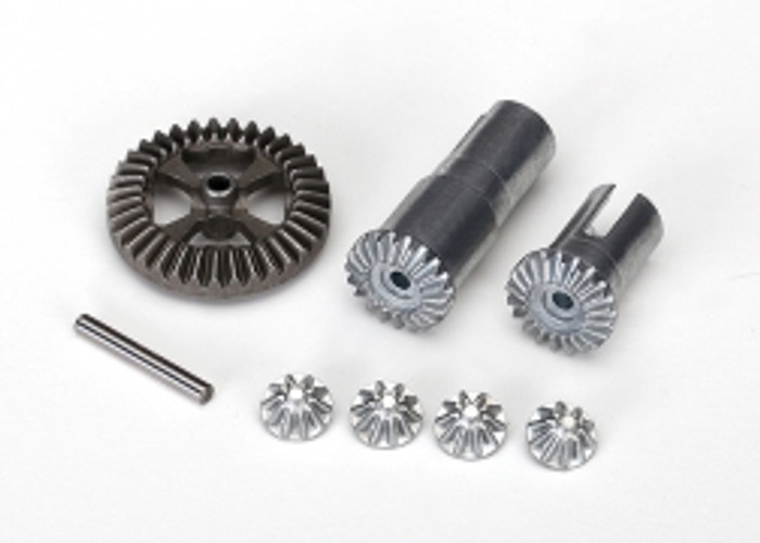 Traxxas 7579X Gear Set, Differential, Metal (output gears (2)/ spider gears (4)/ ring gear, 35T (1)/ 2x14.8mm pin (1)) Latrax Hop-up