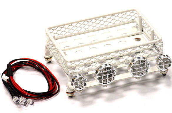 Integy C24588WHITE T15 REALISTIC 1/10 Scale METAL LUGGAGE TRAY