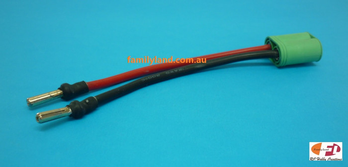 Family Land CAS6.5CL Castle Creaton 6.5mm Charge Lead  With 4mm Bullet Connector