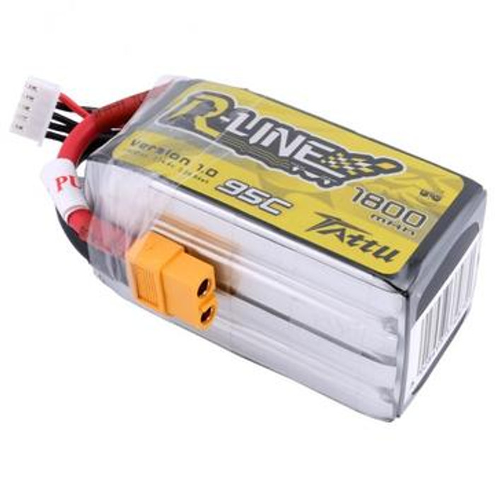 Tattu R-Line 1800mAh 95C 22.2V Soft Case FPV Lipo Battery (XT60 Plug) / 39.96Wh