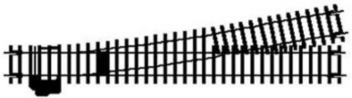 Hornby R8077  Left Hand Express Point,finish :Pristine Hornby R8077  Left Hand Express Point,finish :Pristine