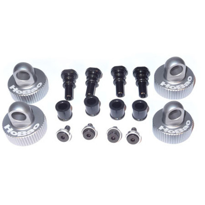 Hobao 89130 One-Piece Aluminum Shock Cap Set 