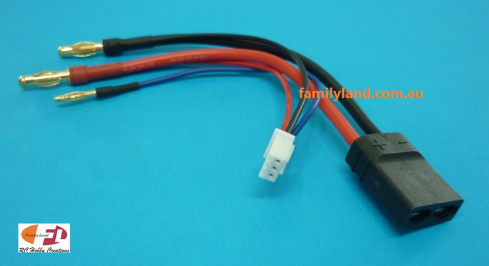 TornadoRC TRC-1253-TRX Balancer Adaptor for Lipo 2S w/Traxxas Compatible female/4mm/2mm Connetor 14# 24#PVC