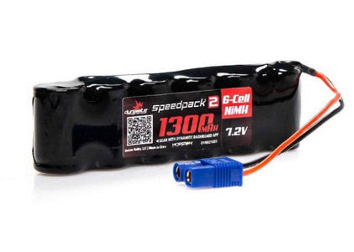 Dynamite DYNB2112EC 1300mAh 7.2V NiMH 2/3A Speed Pack Battery with EC3 Connector