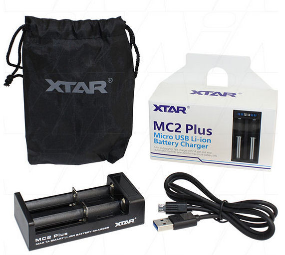 Xtar MC2 Plus Micro USB Li-Ion Battery Charger