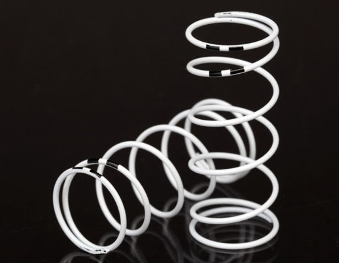 Traxxas 7444 White Shock Springs (GTR long) (0.767 rate black) (2) 